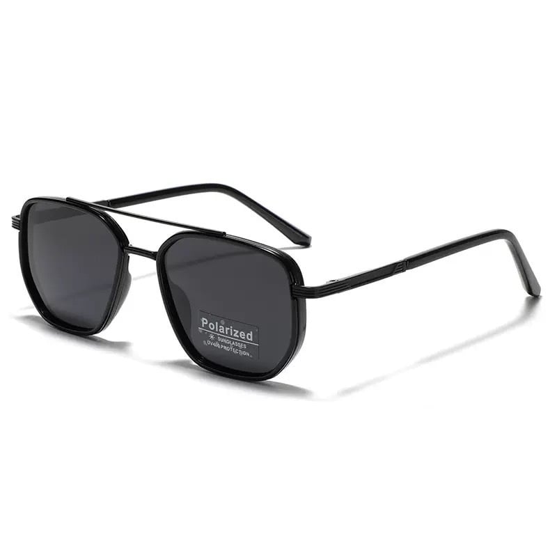 Polarized Geometric Aviator Sunglasses