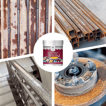 🔥Hot Sale 🔥 Rust Converter & Metallic Paint – Stops Rust, Ready to Paint🛡️