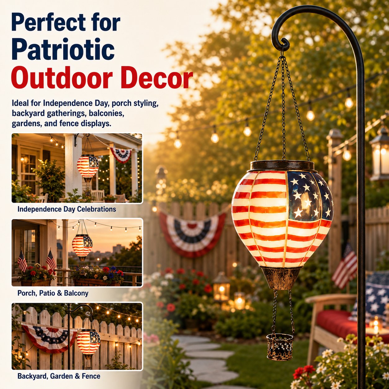 Solar Hot Air Balloon Lantern