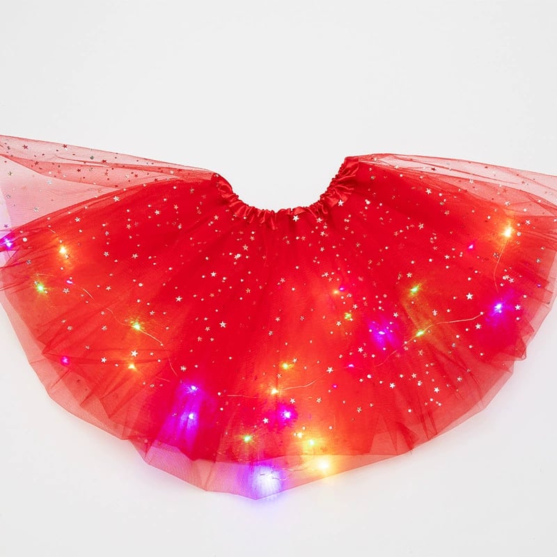 🌟 Final Clearance! Princess Glow LED Skirt – Soft Safe Stretchy