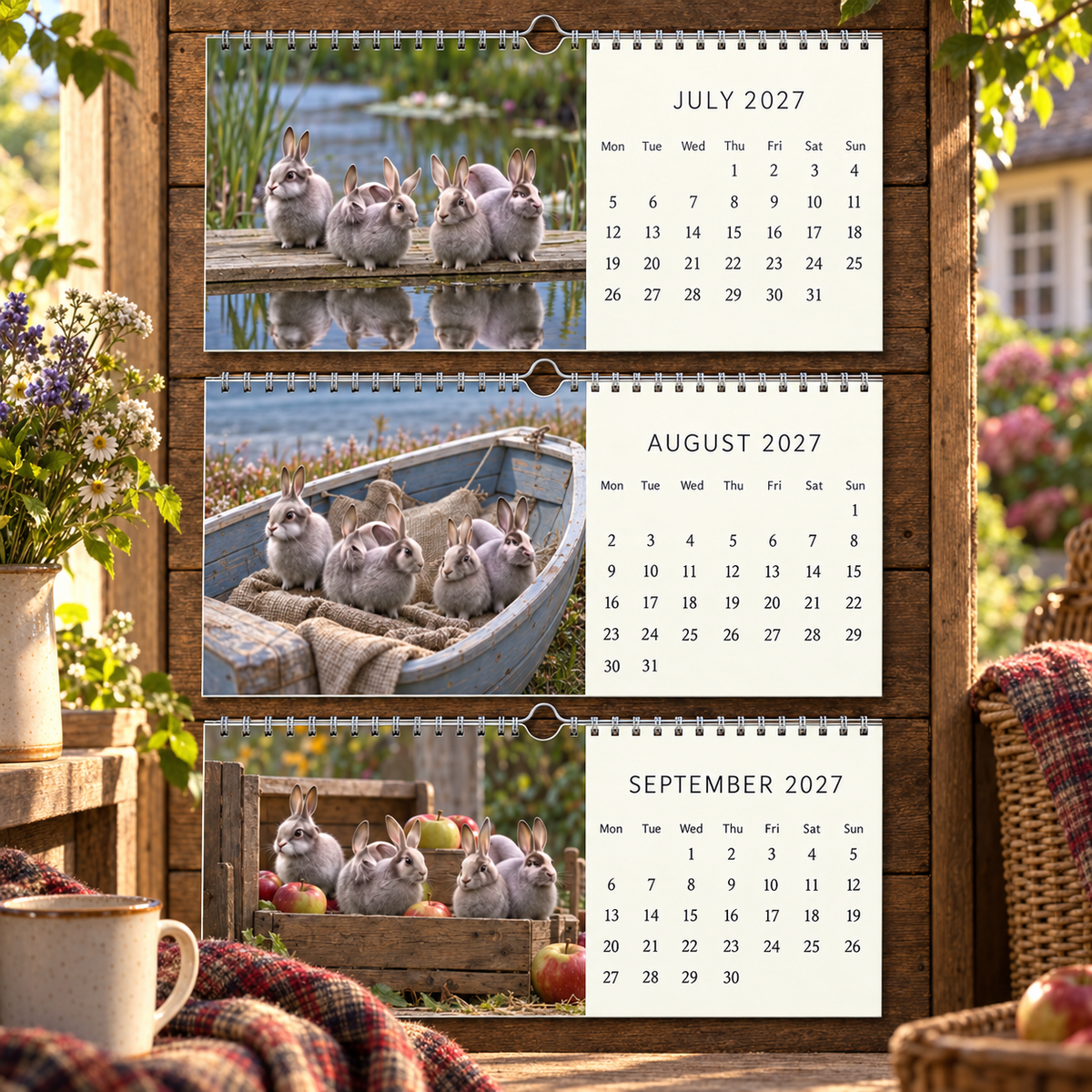 ✨🌿2027 A Special Rabbit Calendar🐰
