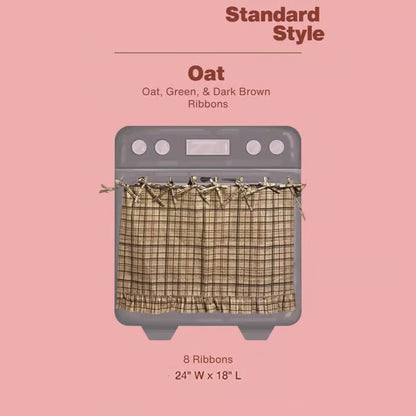 🧺 Handmade Oven Skirts | Farmhouse Kitchen Décor🔒 Heat-Resistant | 🎀 Effortless Install | ✨ Hide Clutter & Elevate Style