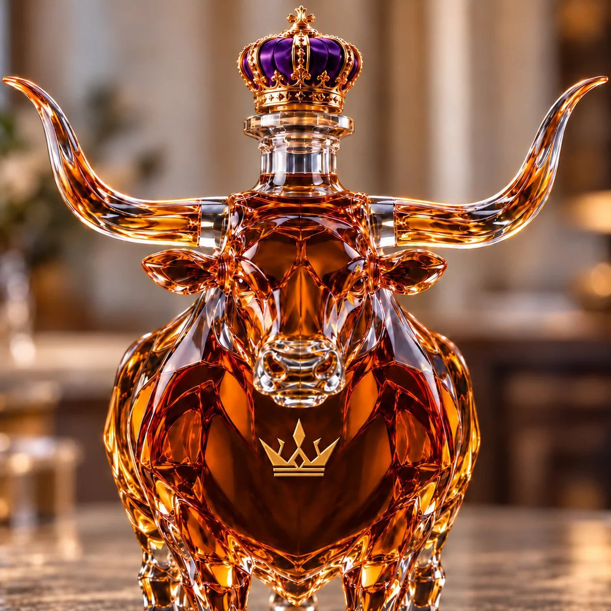 👑Western Bull Whiskey Bottle