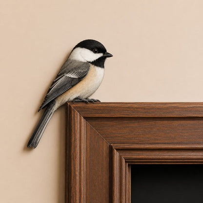 🐦✨Wooden Chickadee Door Topper