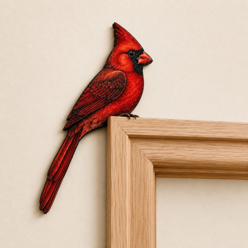 🐦✨Wooden Chickadee Door Topper