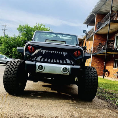 💀 Beast Eyes Mesh Car Headlight Stickers 🚘