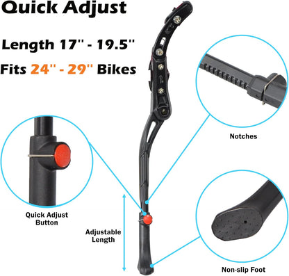 🚲 Premium Adjustable Bike Kickstand – Stability Meets Durability
