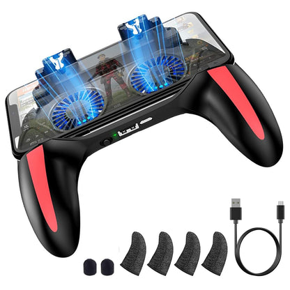 🎮 4-Finger Game Controller – Pro Mobile Gaming Grip