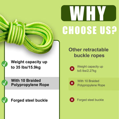 Multi Function Retractable Buckle Rope for Camping Hiking and Outdoor Use