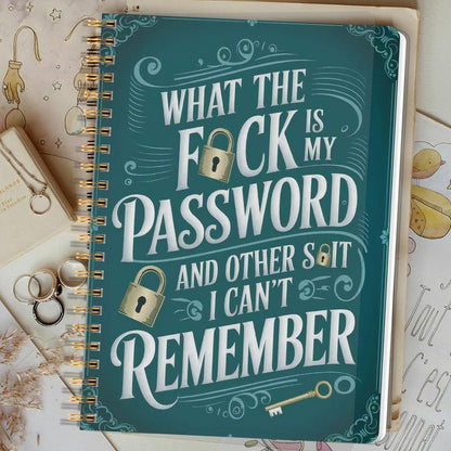 🔥Best Gift - 📅 Funny Password Notebook- Spiral Bound