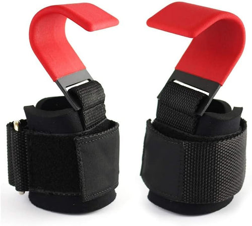 Weight Lifting Hooks with Wrist Wraps – Heavy Duty Grip Support for Deadlifts, Pull-Ups & Strength Training