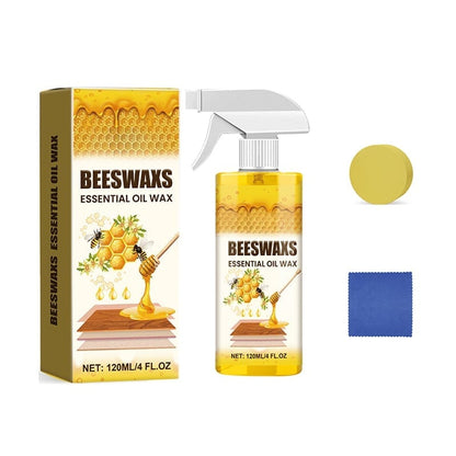 Beeswax-Wood-Polish-Spray 120ml | Natural Shine & Protection for Furniture, Floors, Cabinets – Non-Greasy, Anti-Dust Finish