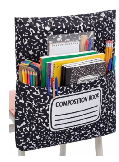 🌈 Classroom Chairback Storage Pockets with Name Slots✏️📚