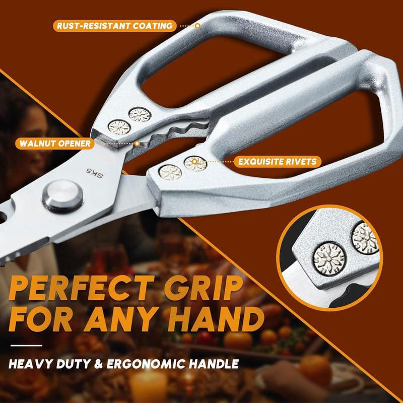 Kitchen Scissors All Purpose - Stainless Steel Kitchen Shears