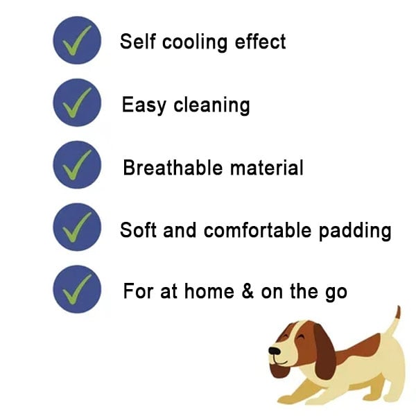 🐶🐱🐾 Cooling Pet Pad Multi‑Size – Breathable, Washable, Non‑Slip – Dog Bed, Sofa Cover, Car Seat Mat – Supports up to 80kg – 3 Colours Available