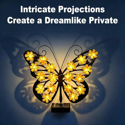 🔥Outdoor Metal Butterfly Wall Art Decorative Solar Light