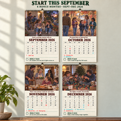 Be Home by Dark 2027 Wall Calendar – 16 Months of American Childhood Memories