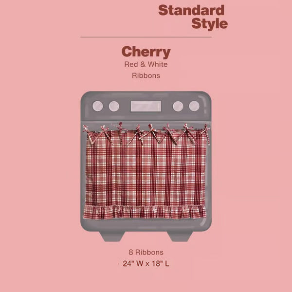 🧺 Handmade Oven Skirts | Farmhouse Kitchen Décor🔒 Heat-Resistant | 🎀 Effortless Install | ✨ Hide Clutter & Elevate Style