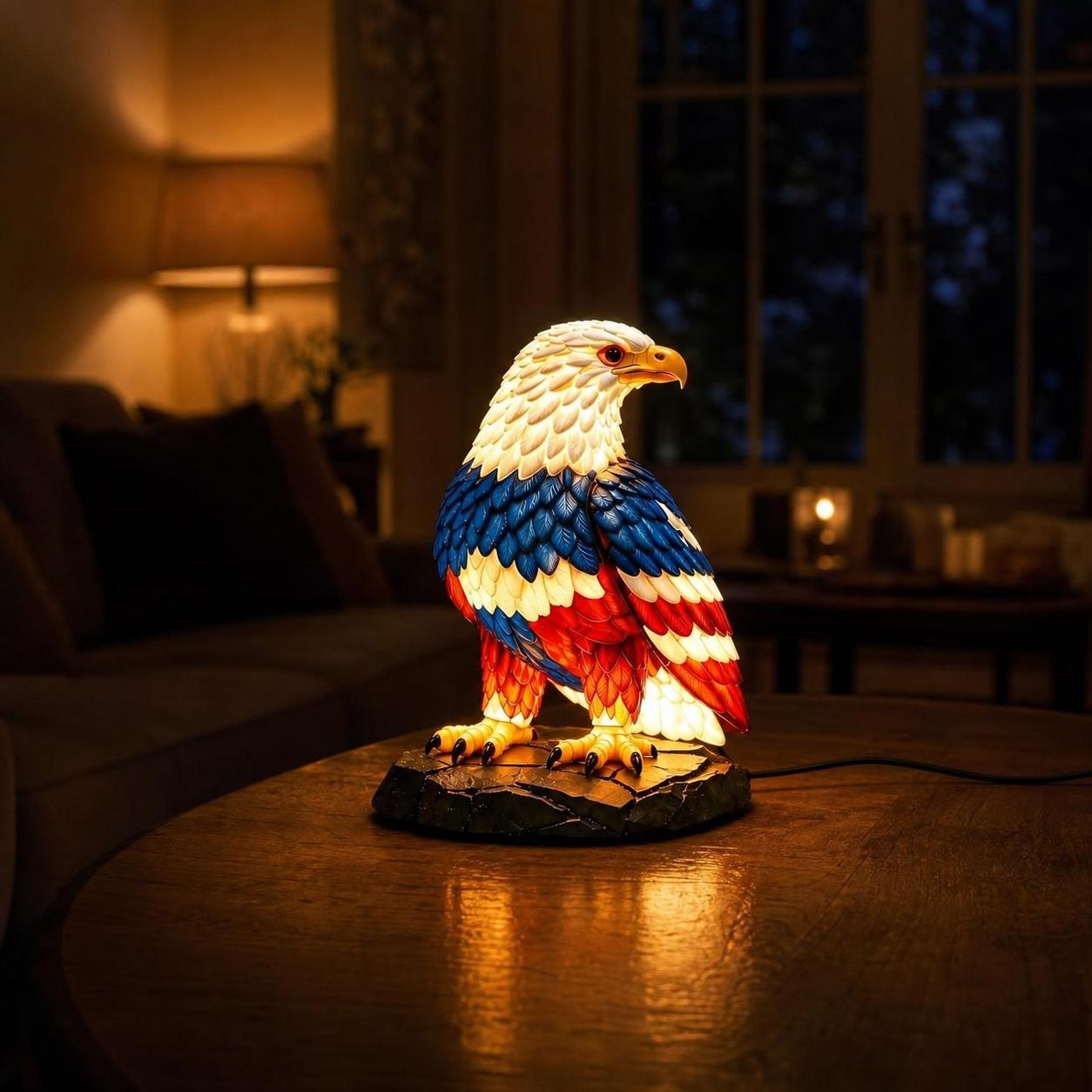 Eagle of Freedom Lamp - Celebrate America's 250th Anniversary With Strength, Freedom & Pride