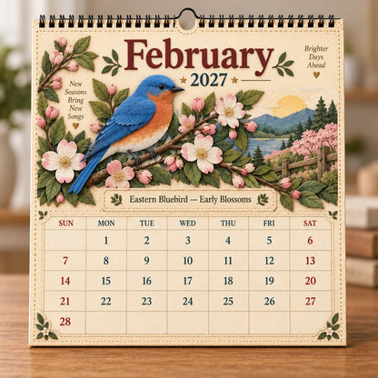 🐦 A Year of Birds: 2027 Birds of America Wall Calendar with Classic Wildlife Art