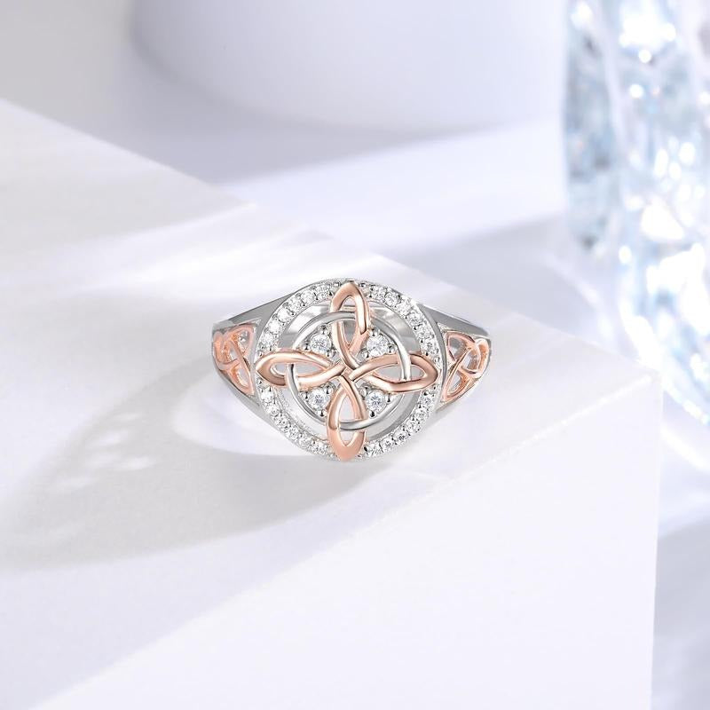Witches Knot Silver Ring