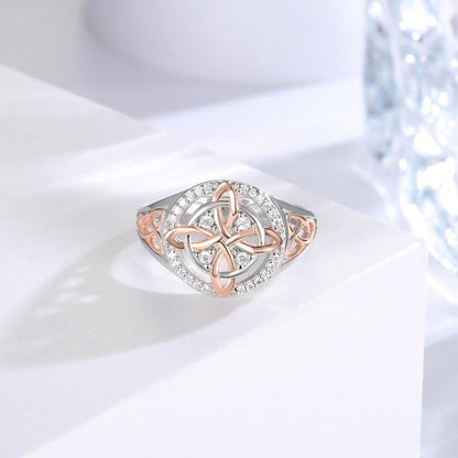 Witches Knot Silver Ring