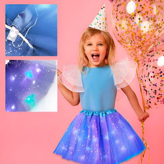 🌟 Final Clearance! Princess Glow LED Skirt – Soft Safe Stretchy