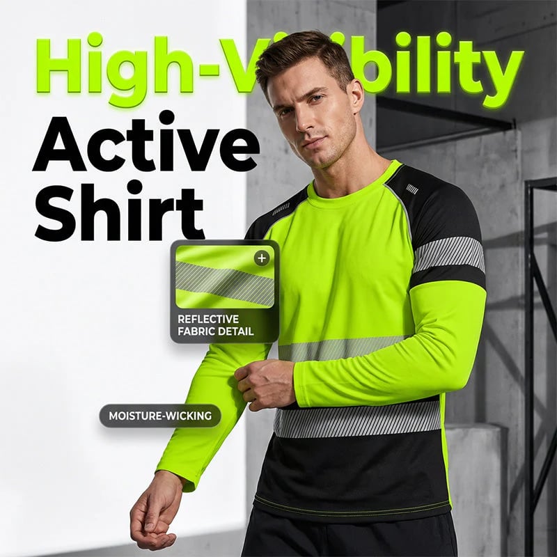 👕 ✨ Men’s 3D Printed Active Shirt – High-Visibility, Breathable, Athletic Fit 🌿