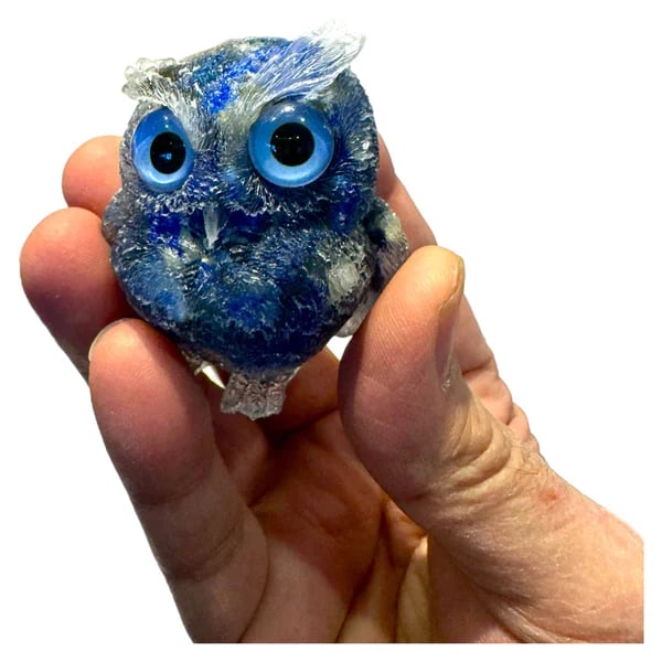 🔥Handmade Natural Crystal Gemstone Owl