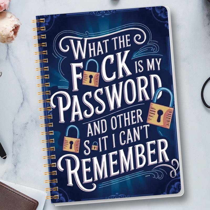 🔥Best Gift - 📅 Funny Password Notebook- Spiral Bound