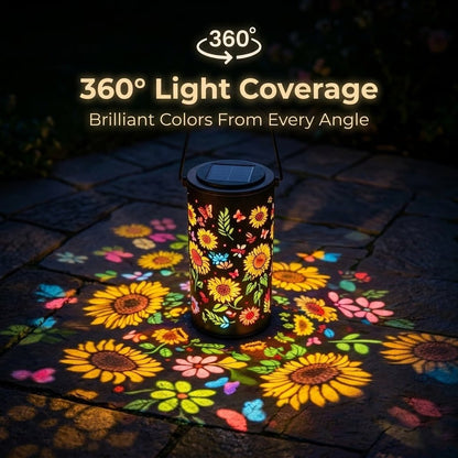 ✨Solar Lanterns with Projection – Sunflower & Butterfly Ground Art Lights