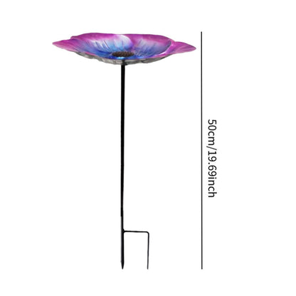 Decorative Bird Bath Detachable Pole Ornament Bird Watcher Gift Multipurpose
