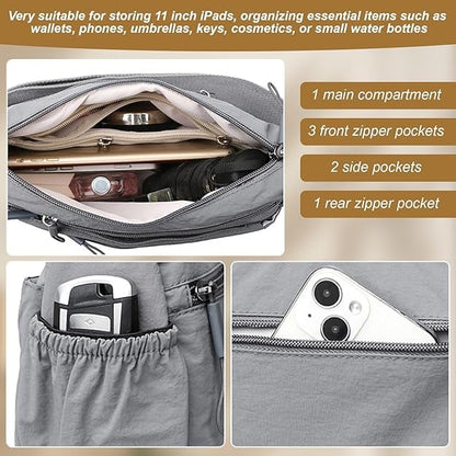 Women's Multi-Zip Crossbody Bag