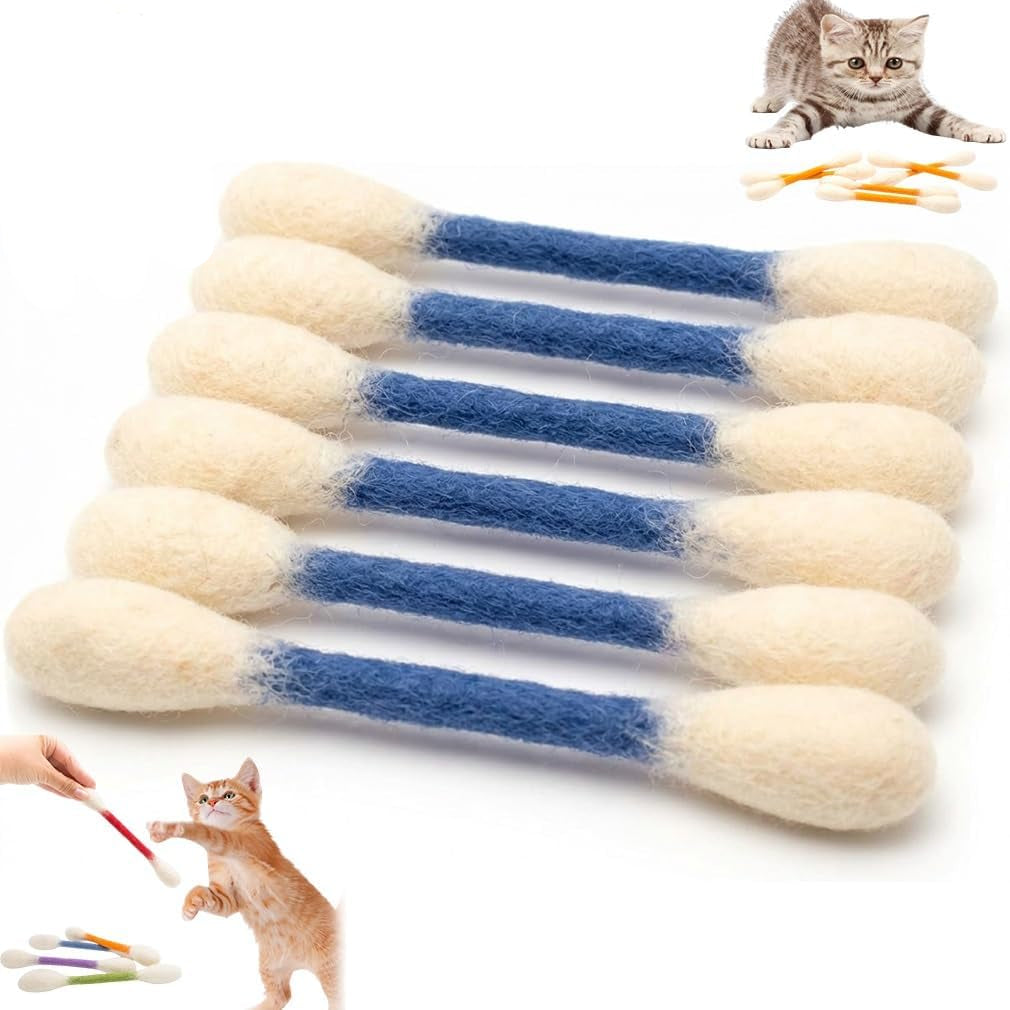 Cotton Swab-Shaped Cat Toy