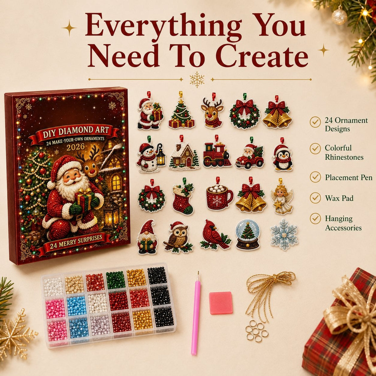 🔥LAST DAY 49% OFF-🎄24 Christmas Ornaments To Make & Hang