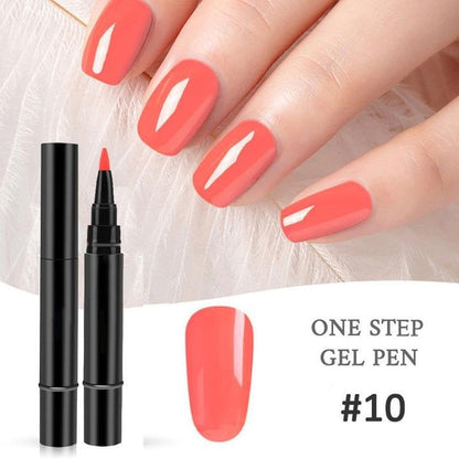 💅 Limited Time Buy 1 Get 1 Free ! ✨One Step Nail Gel Pen🎨Free handheld mini UV nail lamp💡