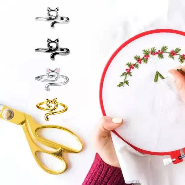 💥BUY 1 GET 1 FREE-Adjustable Knitting Crochet Loop Ring