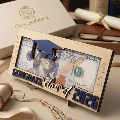 🎓 Graduation 2026 Money Holder – Unique Wooden Cash Gift Box for Class of 2026, Perfect Creative Gift for Seniors 🎁