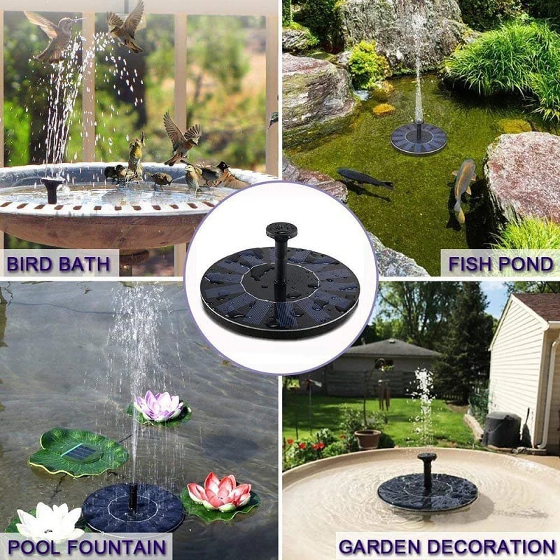 ☀Small solar fountain
