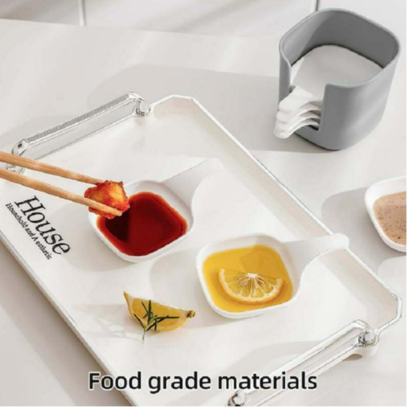 🏆Flash Sale⚡Dipping Sauce Plate & Holder Set,Best Gifts