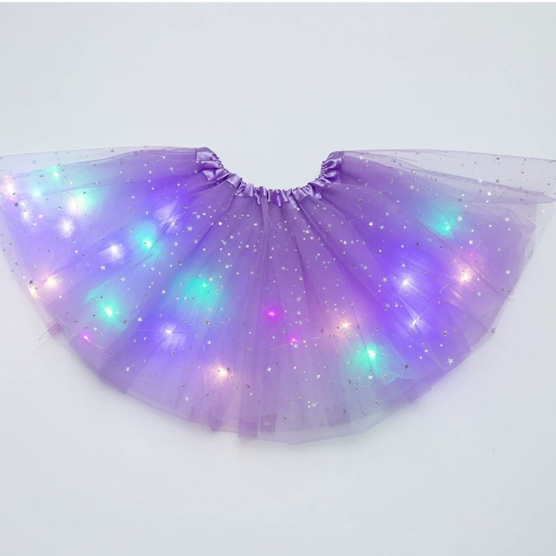 🌟 Final Clearance! Princess Glow LED Skirt – Soft Safe Stretchy