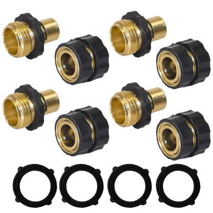 Garden Hose Quick Connector, 3/4 Inch Male and Female Garden Hose Fitting Quick Connector