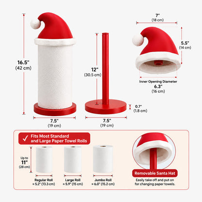 Santa Hat Kitchen Paper Towel Holder