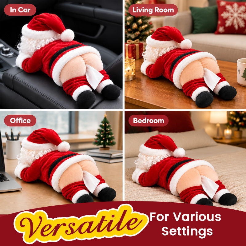 🎅 Funny Santa Butt Tissue Box 🎅