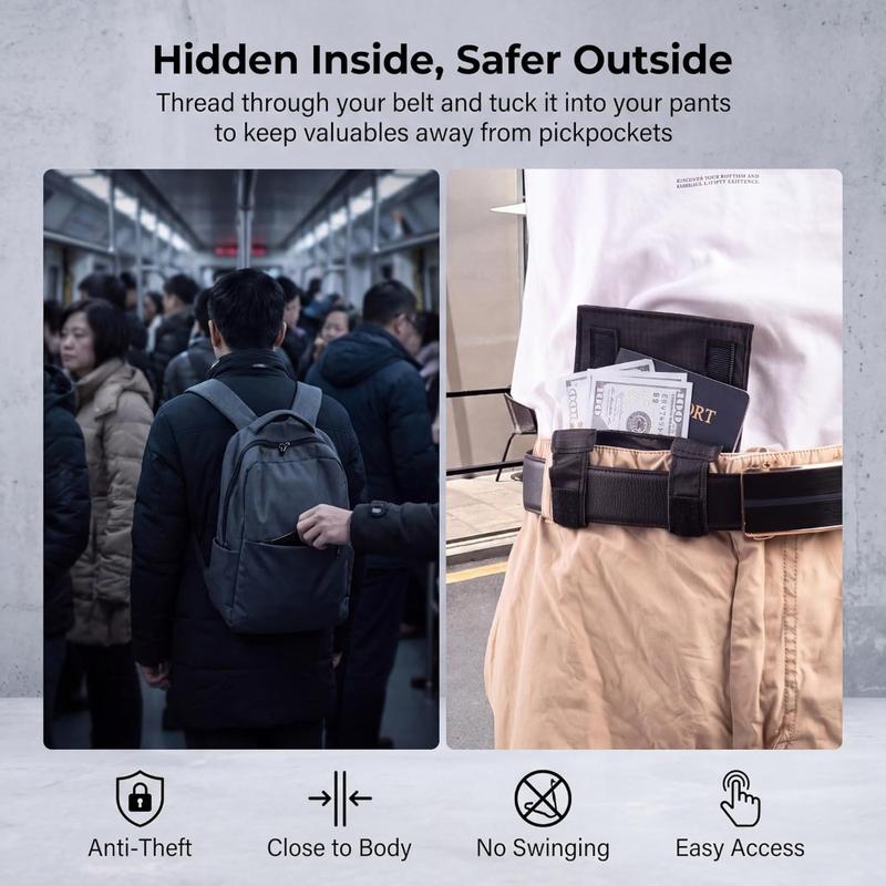 💳 Hidden Passport Pouch for Airport Days and City Exploring