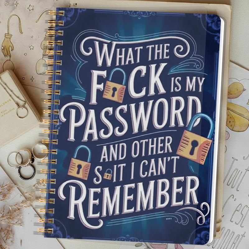 🔥Best Gift - 📅 Funny Password Notebook- Spiral Bound