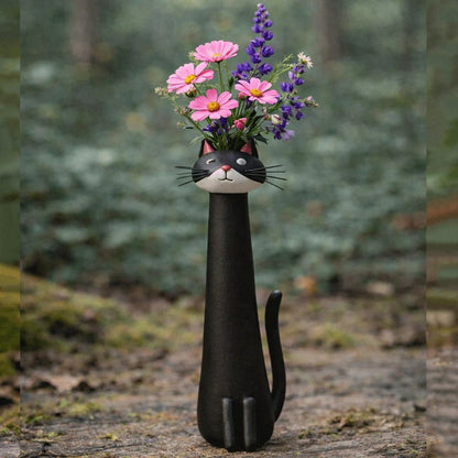 Handcrafted Quirky Cat Vase