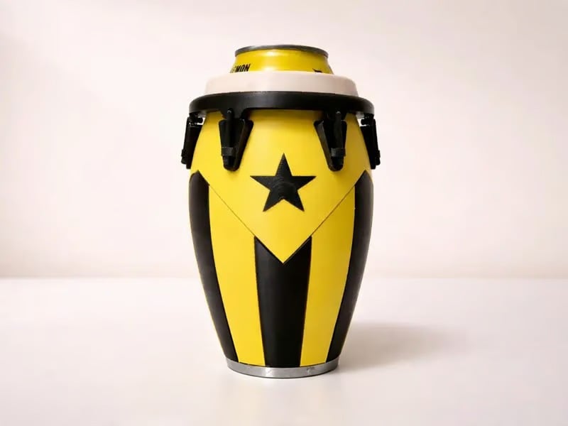 🪘Conga-Style Can Holder – Celebrate Caribbean Pride, One Sip at a Time