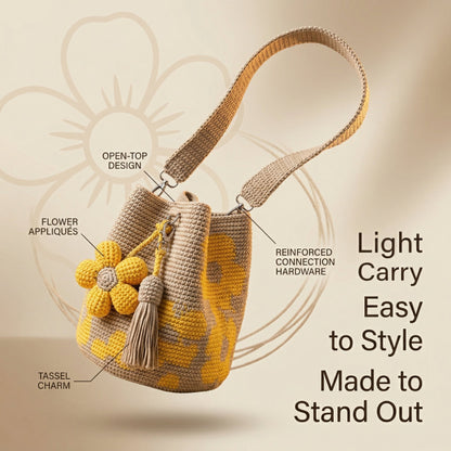 🏆Last Day Promotion 49% OFF🧵Handmade Crochet Flower Tote 🌼✨