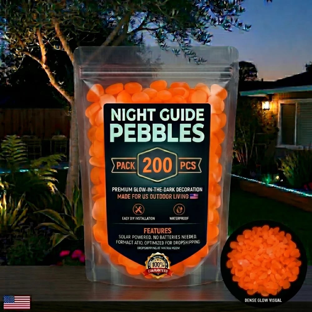 💥🌈Colorful Glow-in-the-Dark Garden Stones